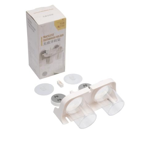 حامل أدوات الحمام الذكي بتصميم شفاف عملي سهل