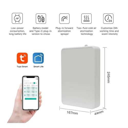 جهاز تعطير OV5PRO يعمل بخاصية التحكم بتطبيق الجوال...