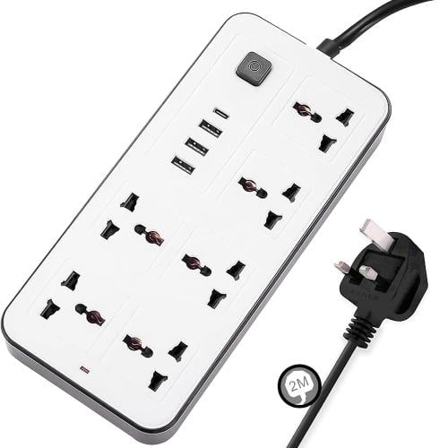 توصيلة كهربائية ب 3 منافذ USB ومنفذ TYPE C