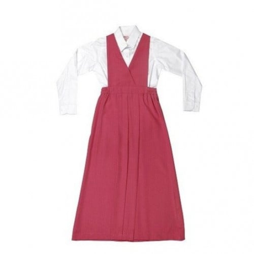 مريول ابتدائي وردي مقاس 36-40موديل 14