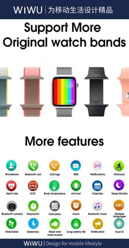 ساعة ذكية مشابهة لساعة أبل Wiwu SW01