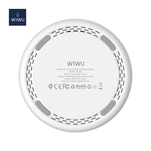 شاحن لاسلكي 3 في 1 للايفون وساعة أبل و الايربودز