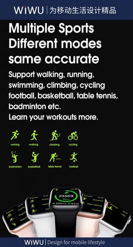 ساعة ذكية مشابهة لساعة أبل Wiwu SW01