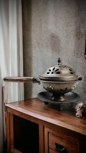 مبخرة انتيكا تراثية هندية الصنع - 1