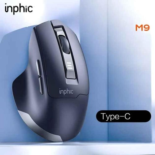 Inphic M9 Wireless Mouse USB 2.4G 2400 DPI Grey