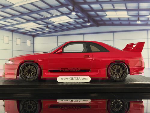 GReddy Nissan GT-R (BCNR33) Red Metallic 1:18 Igni...