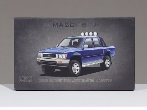 Toyota Hilux LN107 Double Cab 4WD Blue 1:64 Massdi...