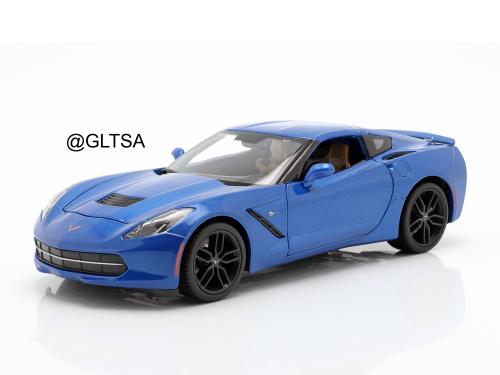Chevrolet Corvette Stingray Z51 Blue 1:18 Maisto 3...