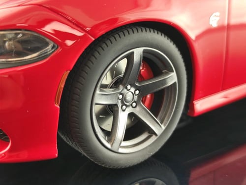 RARE DODGE CHARGER SRT HELLCAT TORCH RED 1:18 GT S...
