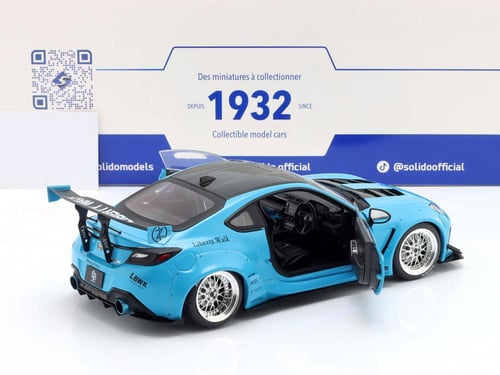 Toyota GR86 LBWK Body Kit Baby Blue 1:18 Solido S1...