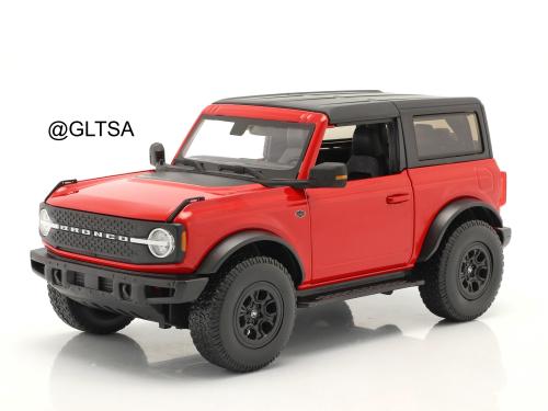 Ford Bronco Wildtrak Red Black 1:18 Maisto 31456