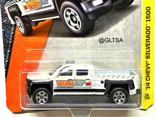 Chevrolet Silverado 1500 White 1:64 Matchbox 30782
