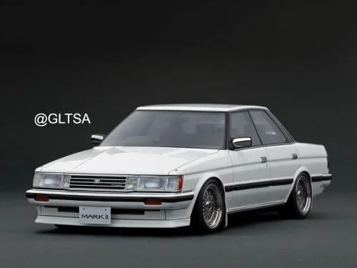 Toyota Mark II Grande (GX71) White 1:18 Ignition M...