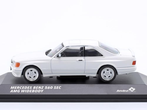 Mercedes-Benz SEC 560 AMG Widebody 1990 White 1:43...