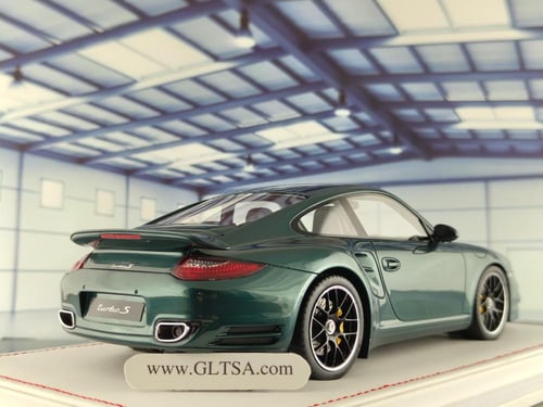Porsche 911 Turbo S (997.2) Dark Green with Black...