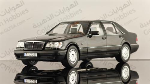 Mercedes-Benz S600 1997 Obsidian Black Metallic 1:...