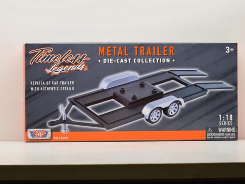 Trailer Car Carrier Black Silver 1:18 MotorMax 760...