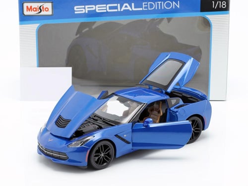 Chevrolet Corvette Stingray Z51 Blue 1:18 Maisto 3...