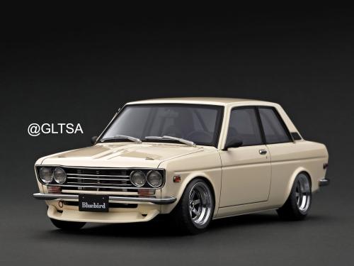 RARE Datsun Bluebird (510) White 1:18 Ignition Mod...