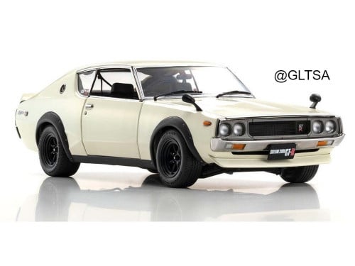 RARE Nissan Skyline 2000 GT-R White 1:18 Kyosho 08...