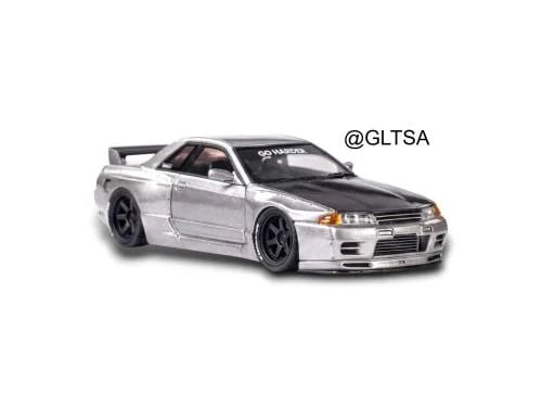 Nissan Skyline GT-R R32 Silver 1:64 404 Error LIMITED 199 PCS
