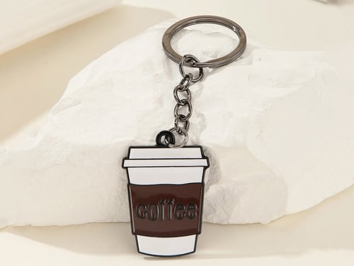Men Coffee Cup Charm Keychain sc2306118372836666 2...