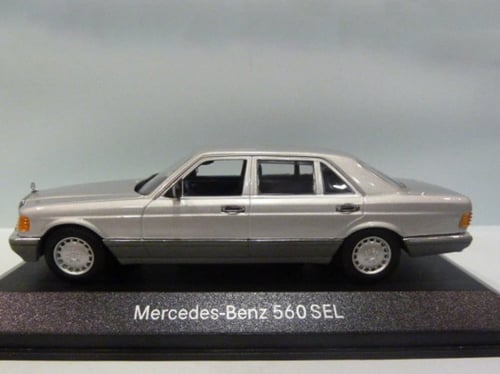 RARE Mercedes-Benz 560 SEL (W126) Silver 1:43 Mini...