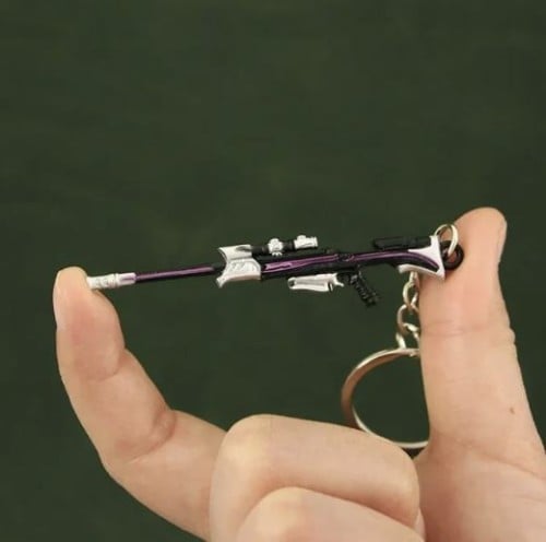 Valorant Reaver Operator Keychain (Black/Silver/Pu...