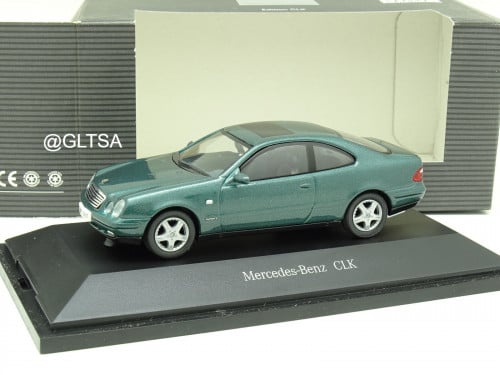 RARE Mercedes-Benz CLK 1997 Green 1:43 Herpa B6600...