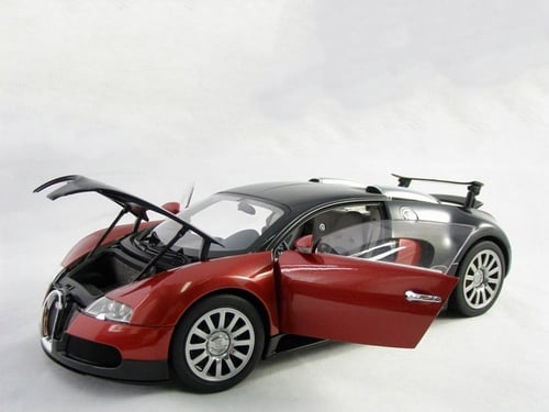 RARE Bugatti EB 16.4 Veyron Black Red 1:18 AUTOart...
