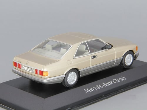 RARE Mercedes-Benz 560 SEC (W126) Grey Metallic 1:...