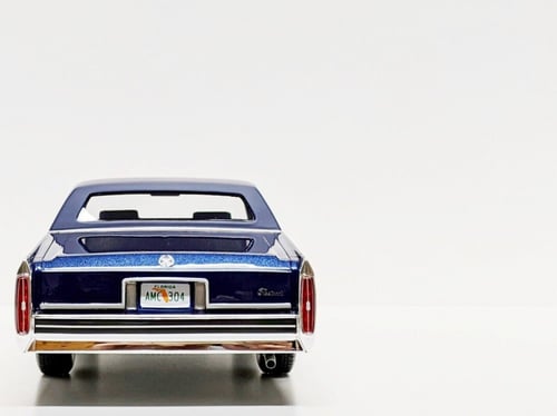 RARE Cadillac Fleetwood Brougham 1982 Dark Blue 1:...