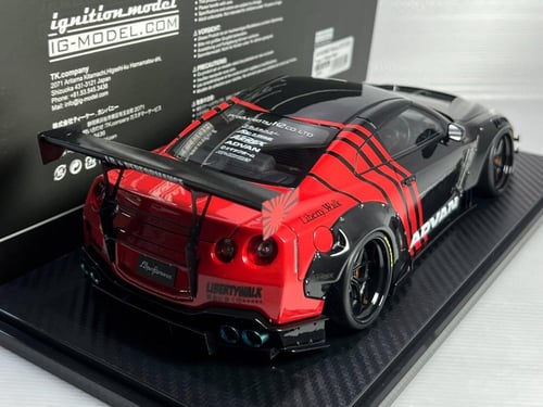 Nissan GT-R R35 type 2 Black / Red 1:18 LB-WORKS I...
