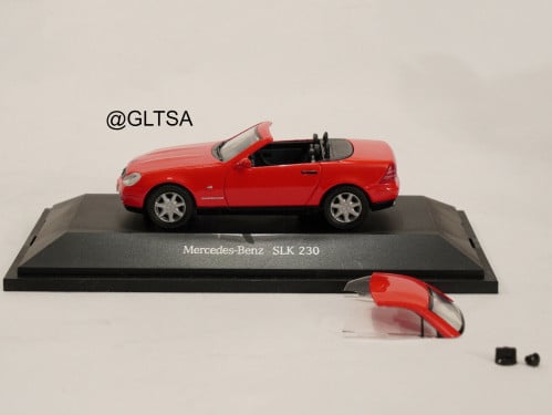 RARE Mercedes-Benz SLK 230 Red 1:43 Herpa B6600572...