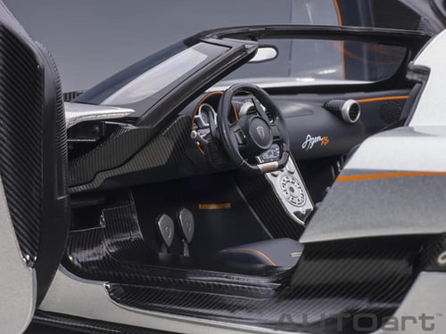 Koenigsegg Agera RS Moon Silver / Carbon with Oran...