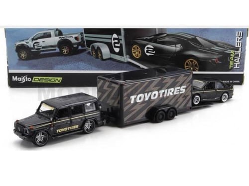 Mercedes-Benz G-Class with Trailer Car Transporter...