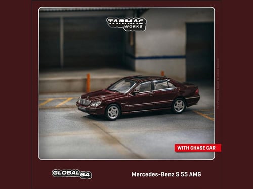 Mercedes-Benz S55 AMG Bordeaux Red Metallic 1:64 T...