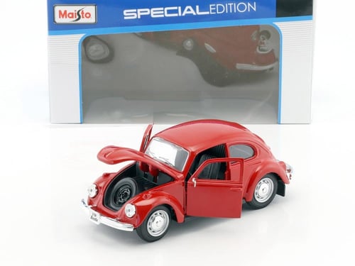 Volkswagen VW Beetle 1973 Red 1:24 Maisto 31926