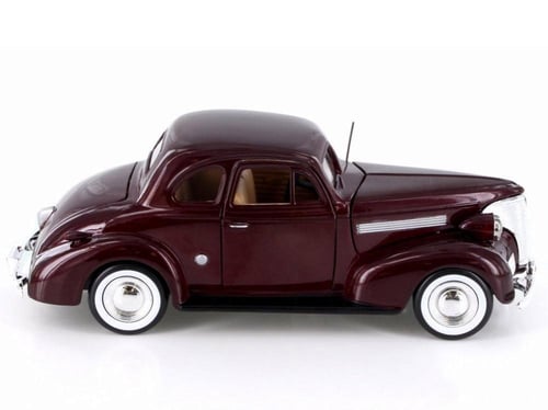 Chevrolet Coupe 1939 Burgundy Red 1:24 MotorMax 73...