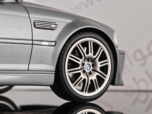 RARE BMW E46 M3 Convertible Silver Grey A08 1:18 O...