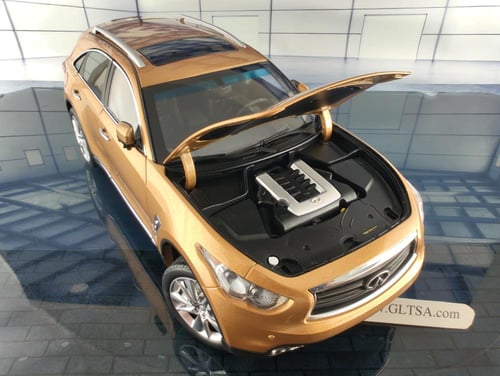 RARE Infiniti QX70 Gold 1:18 Paudi