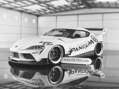 RARE Pandem Toyota GR Supra V1.0 White 1:18 TopSpe...