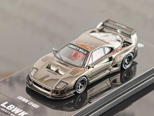 Ferrari F40 LBWK Chrome Black 1:64 Inno Models IN6...