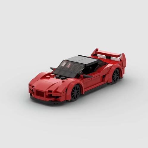 Honda NSX Red Assembled Compatible MOC Building Bl...