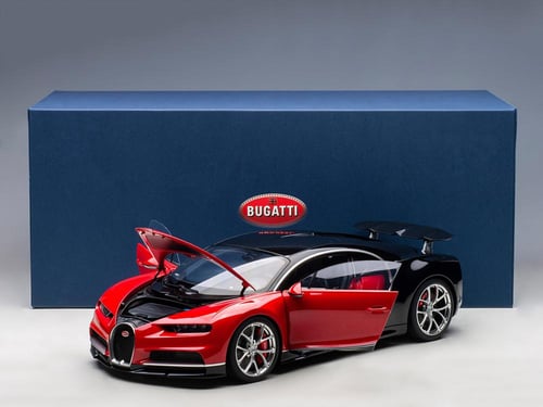 Bugatti Chiron Italian Red / Nocturne Black 1:12 A...