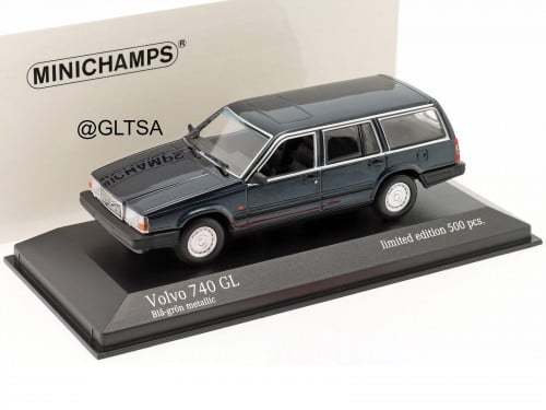 Volvo 740 GL 1986 Dark Green Metallic 1:43 Minicha...