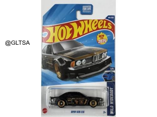 BMW 635 CSI Black & Gold Wild Widebody 1:64 Hot Wh...