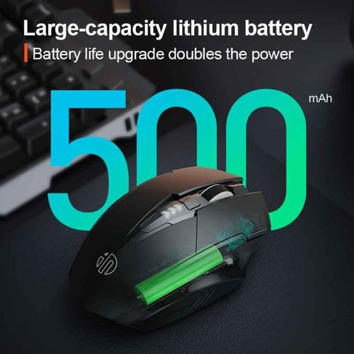 Inphic A1 2.4G and Bluetooth Computer Mouse Black