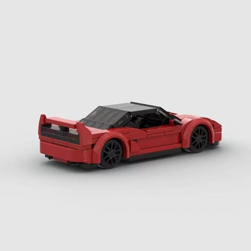 Honda NSX Red Assembled Compatible MOC Building Bl...