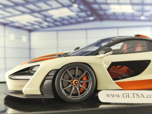 McLaren Senna White Orange 1:18 IVY IV1805WH LIMIT...